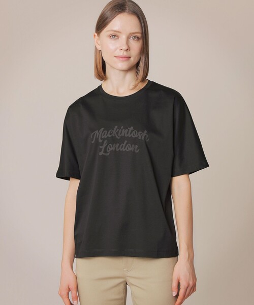MACKINTOSH LONDON（マッキントッシュ ロンドン）の「ロゴプリントTシャツ（Tシャツ/カットソー・レディース・ブラック/ブルー系その他2/オフホワイト・38）」の3枚目の写真
