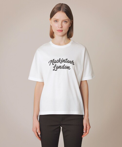 MACKINTOSH LONDON（マッキントッシュ ロンドン）の「ロゴプリントTシャツ（Tシャツ/カットソー・レディース・ブラック/ブルー系その他2/オフホワイト・38）」の6枚目の写真