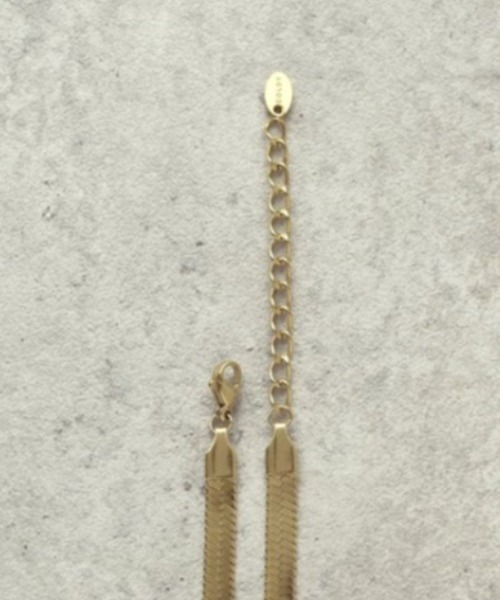GOLDY（ゴールディ）の「【GOLDY】アレルギー対応 フラット チェーン ステンレス ネックレス / 3230214（ネックレス・レディース・ゴールド/シルバー・FREE）」の5枚目の写真