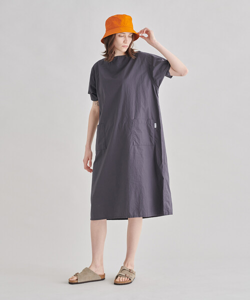 ORCIVAL（オーシバル）の「ORCIVAL | 〈別注〉ボートネックワンピース WOMEN（ワンピース・レディース・ダークネイビー/チャコール・1）」の4枚目の写真