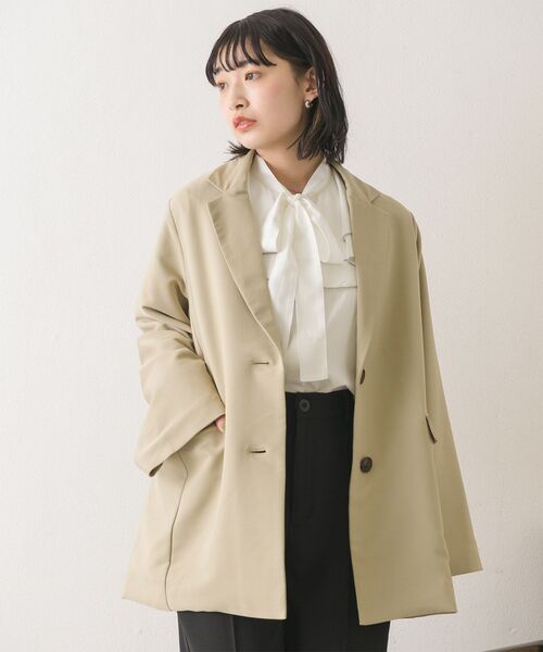 RETRO GIRL（レトロガール）の「スリーブ釦テーラーJK（その他アウター・レディース・ナチュラル/ブラック/ベージュ/ブラウン系その他2・FREE）」の2枚目の写真