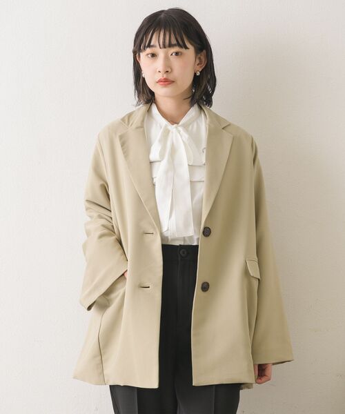 RETRO GIRL（レトロガール）の「スリーブ釦テーラーJK（その他アウター・レディース・ナチュラル/ブラック/ベージュ/ブラウン系その他2・FREE）」の22枚目の写真