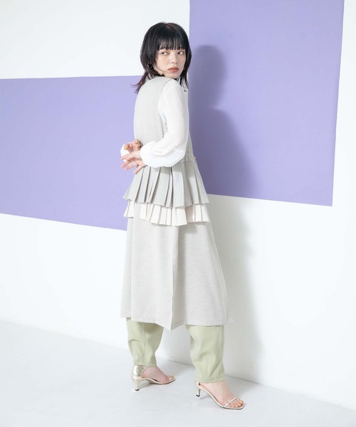 Eimee Law（エイミーロウ）の「タックプリーツジレ（ベスト