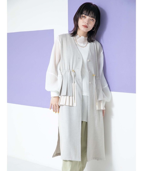 Eimee Law エイミーロウ　ランダムプリーツジレ Eimee Law（エイミーロウ）の「ランダムプリーツジレ（その他