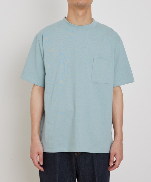 ADAM ET ROPE'（アダムエロペ）の「〈汗染み防止〉スエット ガード ベーシック ポケット Tシャツ（Tシャツ/カットソー・メンズ・ホワイト/ライトグリーン/グリーン系その他3・S/M/L）」の7枚目の写真