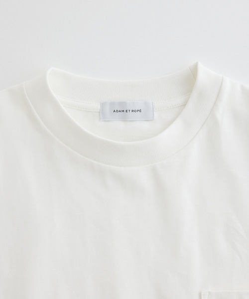 ADAM ET ROPE'（アダムエロペ）の「〈汗染み防止〉スエット ガード ベーシック ポケット Tシャツ（Tシャツ/カットソー・メンズ・ホワイト/ライトグリーン/グリーン系その他3・S/M/L）」の6枚目の写真