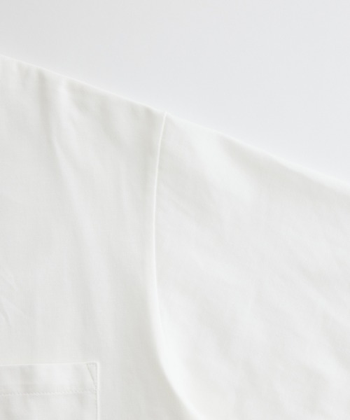 ADAM ET ROPE'（アダムエロペ）の「〈汗染み防止〉スエット ガード ベーシック ポケット Tシャツ（Tシャツ/カットソー・メンズ・ホワイト/ライトグリーン/グリーン系その他3・S/M/L）」の9枚目の写真