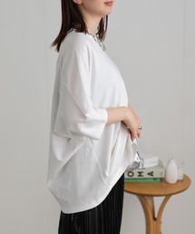 【高見え上質コットン】オーバーサイズTシャツ 切り替えデザイン