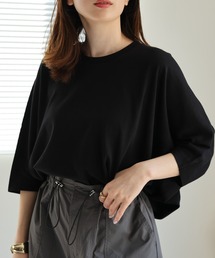 【高見え上質コットン】オーバーサイズTシャツ 切り替えデザイン
