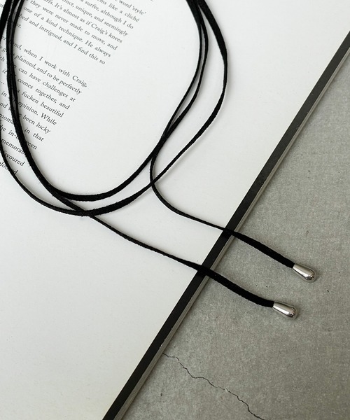 CANAL JEAN（キャナルジーン）の「Pt　フェイクスウェードチョーカー（チョーカー・レディース・シルバー・ONE SIZE）」の3枚目の写真