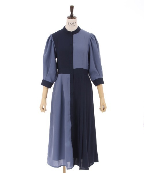 axes femme（アクシーズファム）の「バイカラープリーツ