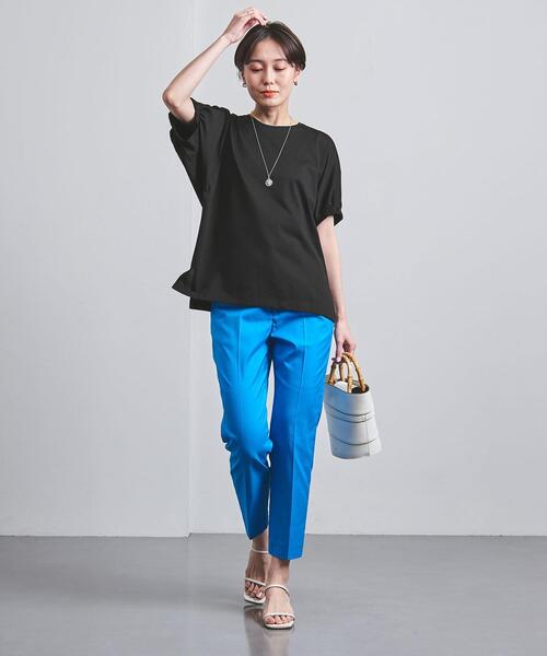 23ss✨ユナイテッドアローズ FINE/C ギャザーショートスリーブカットソー UNITED ARROWS（ユナイテッドアローズ）の「FINE/C ギャザー