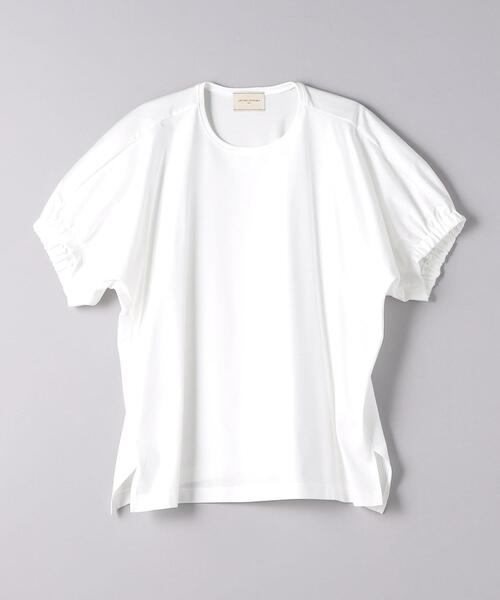 23ss✨ユナイテッドアローズ FINE/C ギャザーショートスリーブカットソー UNITED ARROWS（ユナイテッドアローズ）の「FINE/C ギャザー