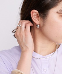 ボリュームフープピアス