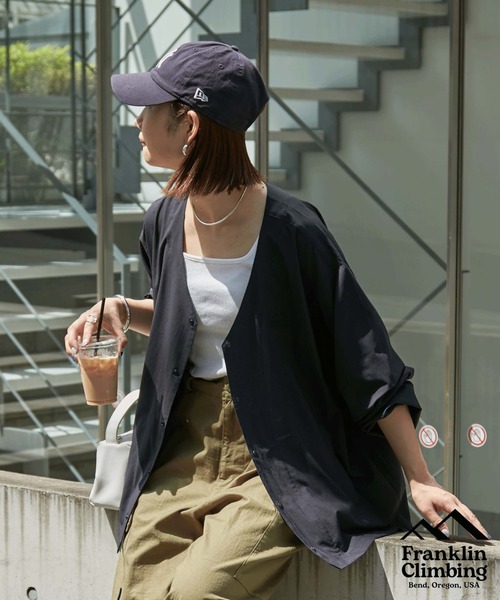 Franklin Climbing（フランクリンクライミング）の「【Franklin Climbing】 GEARWALK CARDIGAN L/S（シャツ/ブラウス・レディース・ホワイト系その他/ブラック/オリーブ・MEDIUM/LARGE）」の3枚目の写真