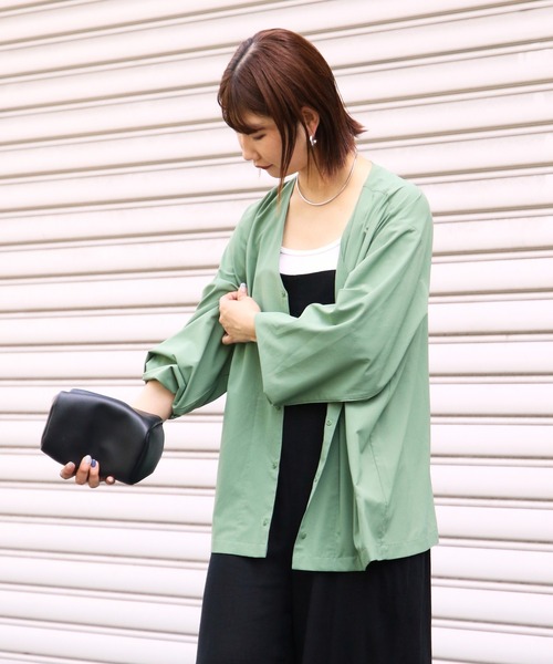 Franklin Climbing（フランクリンクライミング）の「【Franklin Climbing】 GEARWALK CARDIGAN L/S（シャツ/ブラウス・レディース・ホワイト系その他/ブラック/オリーブ・MEDIUM/LARGE）」の15枚目の写真