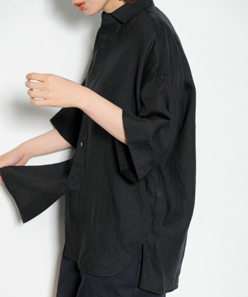 TICCA（ティッカ）の「TICCA リネン半袖シャツ（シャツ/ブラウス