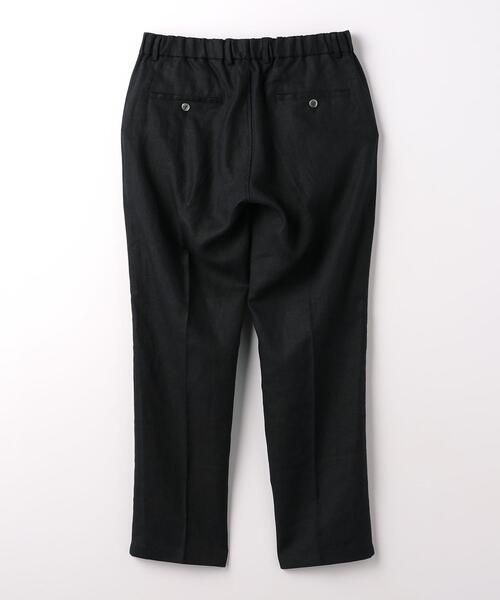 green label relaxing（グリーンレーベルリラクシング）の「フレンチリネン 1プリーツ イージーパンツ（その他パンツ・メンズ・ブラック・XL/L/M/S）」の9枚目の写真