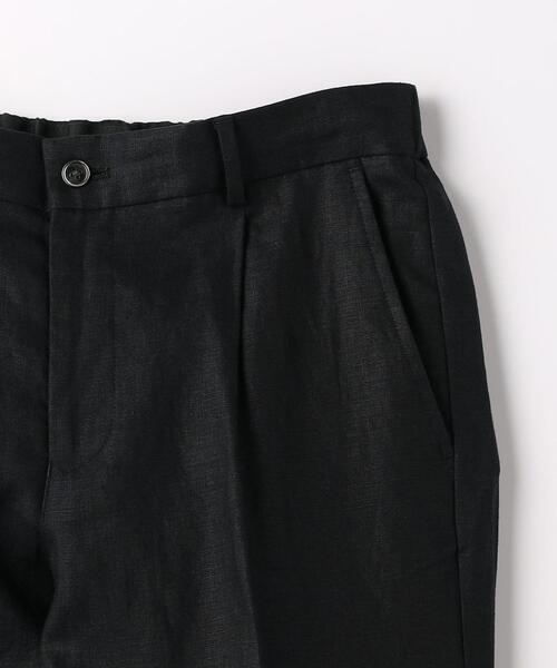 green label relaxing（グリーンレーベルリラクシング）の「フレンチリネン 1プリーツ イージーパンツ（その他パンツ・メンズ・ブラック・XL/L/M/S）」の10枚目の写真