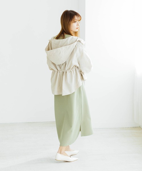 ZAKKA-BOX(ザッカボックス)の「キレイ目ジャンドレ(ジャンパースカート・レディース・ベージュ/マスタード/グリーン系その他・FREE)」の7枚目の写真