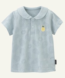 combimini（コンビミニ）の「半袖襟付きトップス（パインジャカード）（シャツ/ブラウス）」