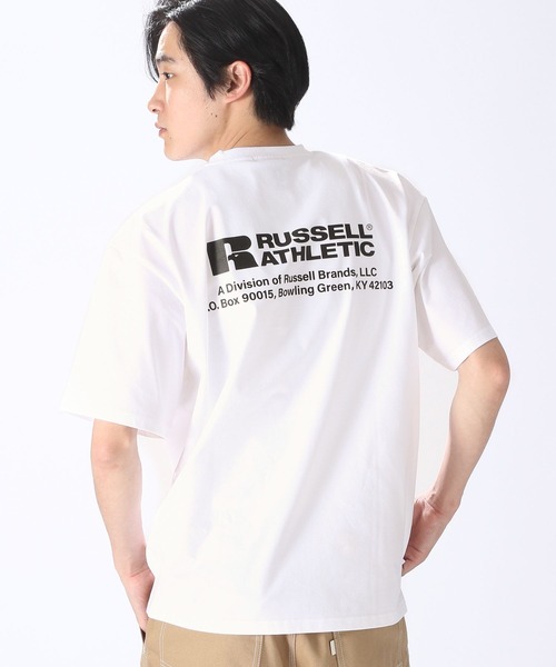 【セール】【Russell Athletic】別注ストレッチジャージーポケットTシャツ（Tシャツ/カットソー）｜Russell