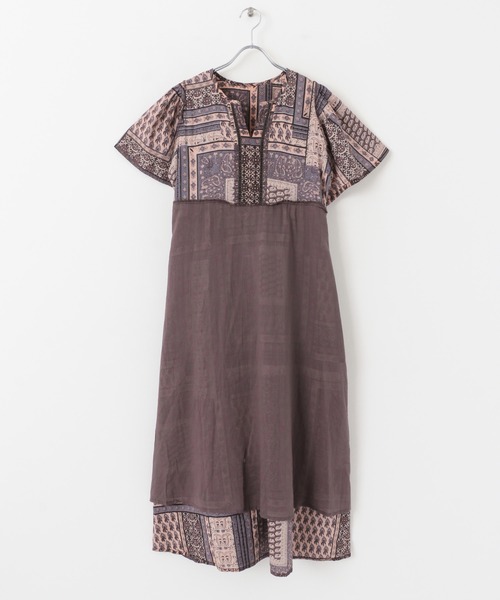 【loveneko】sonny label パネルプリントワンピース URBAN RESEARCH Sonny Label（アーバンリサーチサニーレーベル