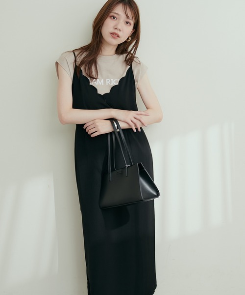 natural couture（ナチュラルクチュール）の「スカラップ刺繍キャミ