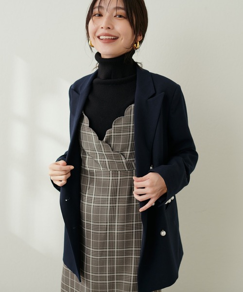 natural couture(ナチュラルクチュール)の「スカラップ刺繍キャミワンピース(ワンピース・レディース・ライトベージュ/ブラック/ドット/その他1/その他2/その他3・FREE)」の10枚目の写真