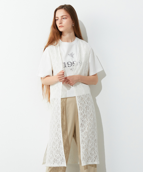LE SOUK HOLIDAY（ルスークホリデー）の「レースジレ（カーディガン/ボレロ・レディース・ブラック/オフホワイト・M/L）」の13枚目の写真