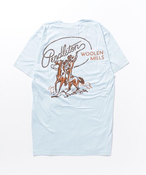 PENDLETON(ペンドルトン)の「ランチャーグラフィックTシャツ(Tシャツ/カットソー・メンズ・ライトブルー・LARGE/SMALL/X-LARGE/MEDIUM)」の2枚目の写真
