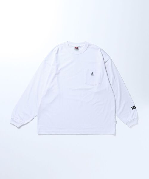 BEN DAVIS(ベンデイビス)の「【BEN DAVIS(ベンデイビス)】 NEW L/S POCKET TEE (WIDE) / ピスネーム ポケット ロンT ワンポイント 長袖 ビッグ(Tシャツ/カットソー・メンズ・オフホワイト/カーキ/ダークパープル/ブラック/ブルー系その他2/チャコール/オレンジ系その他5/ホワイト/グリーン系その他5・MEDIUM/LARGE/X-LARGE/SMALL)」の21枚目の写真