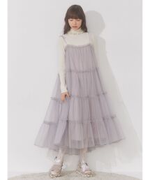 merry jenny | チュールティアードワンピース(ワンピース)