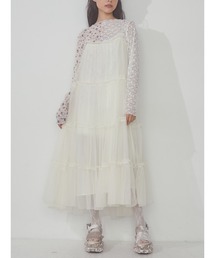 merry jenny | チュールティアードワンピース(ワンピース)