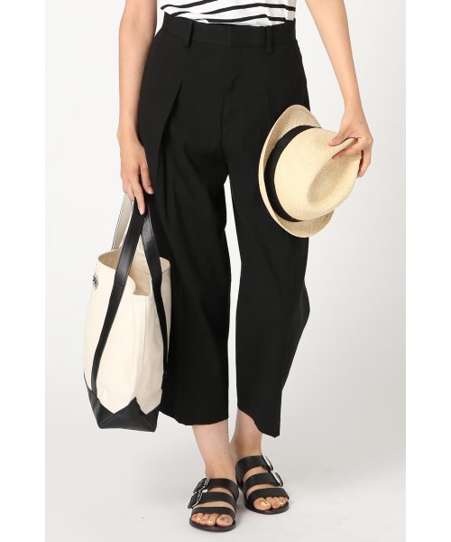 JOURNAL STANDARD(ジャーナルスタンダード)の「LI/VISクロップドワイドパンツ#(その他パンツ・レディース・ブラック/ナチュラル/ネイビー・38/36/40)」の2枚目の写真