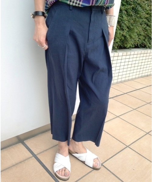 JOURNAL STANDARD(ジャーナルスタンダード)の「LI/VISクロップドワイドパンツ#(その他パンツ・レディース・ブラック/ナチュラル/ネイビー・38/36/40)」の20枚目の写真