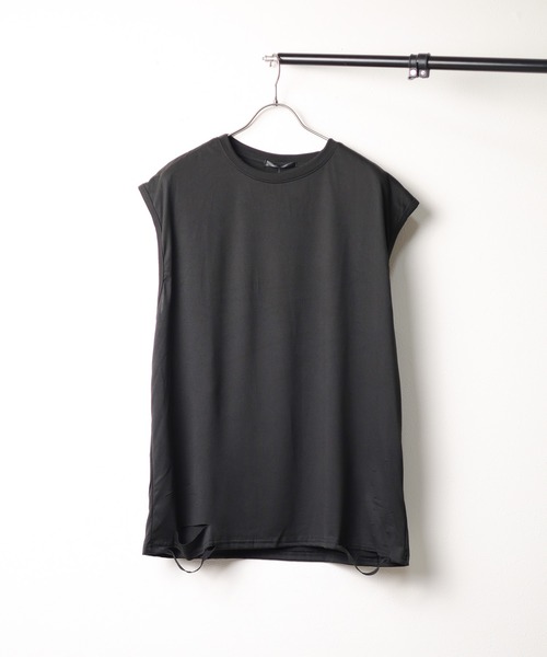 ARCHIVER（アーカイバ）の「【Bl】 [IZU] ダメージ半袖Tシャツ（Tシャツ/カットソー・レディース・グレー/ホワイト/ブラック・FREE）」の3枚目の写真