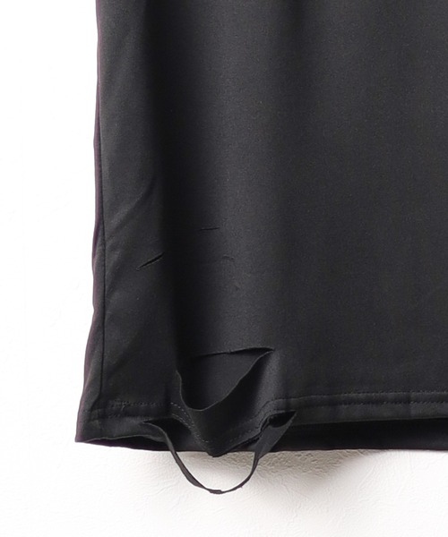 ARCHIVER（アーカイバ）の「【Bl】 [IZU] ダメージ半袖Tシャツ（Tシャツ/カットソー・レディース・グレー/ホワイト/ブラック・FREE）」の7枚目の写真