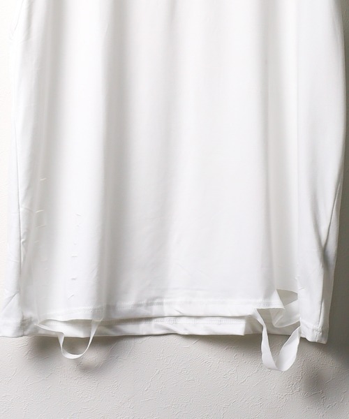ARCHIVER（アーカイバ）の「【Bl】 [IZU] ダメージ半袖Tシャツ（Tシャツ/カットソー・レディース・グレー/ホワイト/ブラック・FREE）」の10枚目の写真