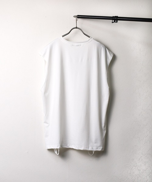 ARCHIVER（アーカイバ）の「【Bl】 [IZU] ダメージ半袖Tシャツ（Tシャツ/カットソー・レディース・グレー/ホワイト/ブラック・FREE）」の5枚目の写真