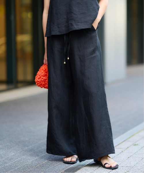 IENA LA BOUCLE 麻シーチングイージーパンツ3（その他パンツ