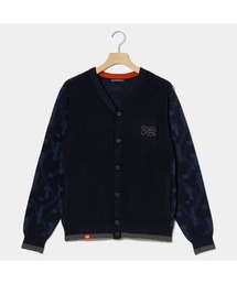 【Rosasen/GOLF】モノグラムジャカードニットカーディガン