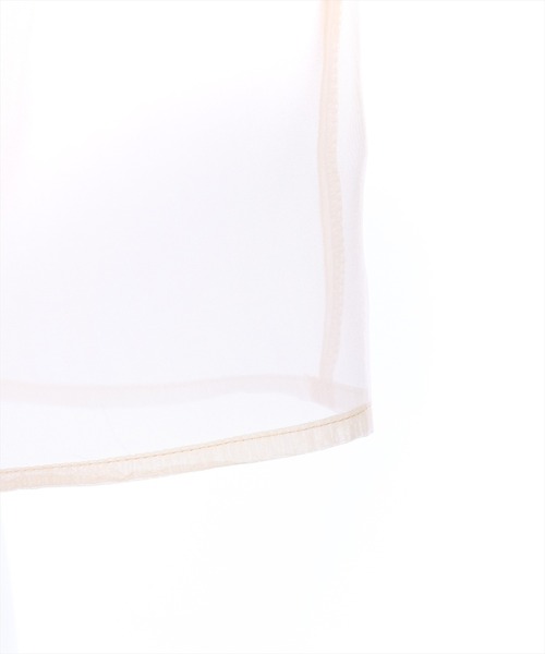 clear(クリア)の「ショート丈シアーシャツ≪2024SS≫(シャツ/ブラウス・レディース・ピンク/グリーン/ライトグレー/ライトベージュ/オフホワイト/ブラウン・F)」の10枚目の写真