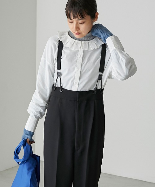 forksy.(フォルクシー)の「【forksy.】サスペンダー付きタックパンツ(その他パンツ・レディース・杢グレー/ブラック/ベージュ・FREE)」の18枚目の写真