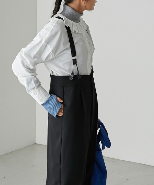 forksy.(フォルクシー)の「【forksy.】サスペンダー付きタックパンツ(その他パンツ・レディース・杢グレー/ブラック/ベージュ・FREE)」の19枚目の写真