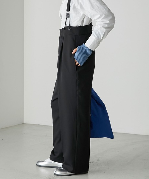 forksy.(フォルクシー)の「【forksy.】サスペンダー付きタックパンツ(その他パンツ・レディース・杢グレー/ブラック/ベージュ・FREE)」の22枚目の写真
