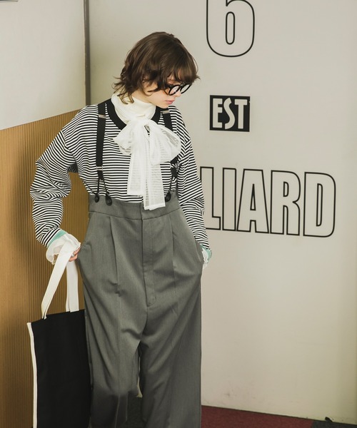 forksy.】サスペンダー付きタックパンツ forksy.│MONO-MART