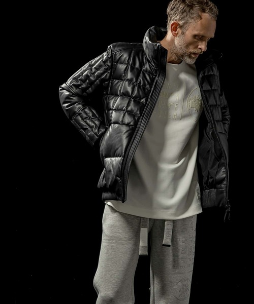 C DIEM（カルペディエム）の「C DIEM(カルペディエム)Leather Square Quilt Down Jacket /スクエアキルトレザーダウンジャケット（ダウンジャケット/コート・メンズ・ブラック/ホワイト・M/L）」の16枚目の写真