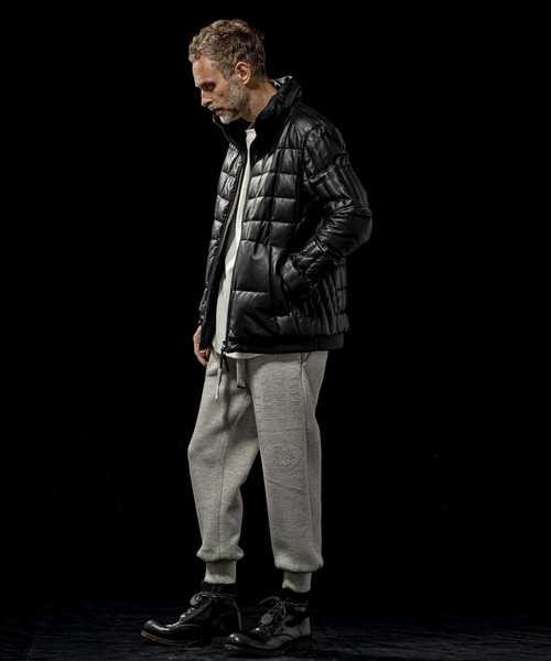 C DIEM（カルペディエム）の「C DIEM(カルペディエム)Leather Square Quilt Down Jacket /スクエアキルトレザーダウンジャケット（ダウンジャケット/コート・メンズ・ブラック/ホワイト・M/L）」の17枚目の写真