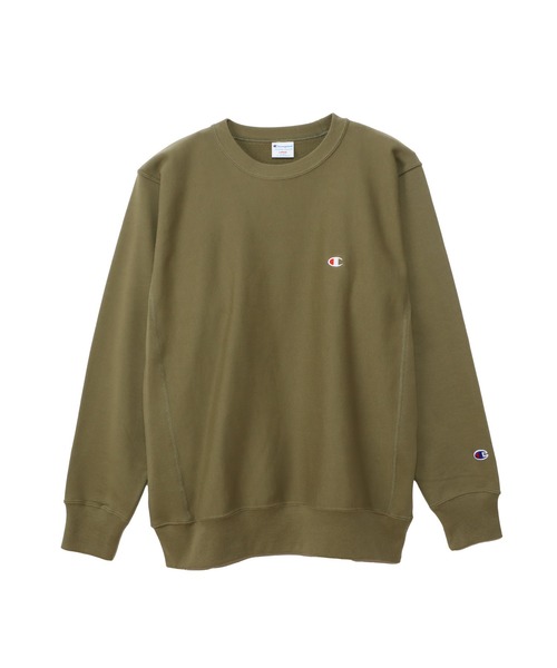 Champion（チャンピオン）の「【Champion/チャンピオン】メンズ リバースウィーブ(R) クルーネックスウェットシャツ（スウェット・メンズ・グレー/ホワイト/ブラウン/ダークブラック/ネイビー/オートミール/レッド系その他4/オリーブ系1/ふじ色系・LARGE/X-LARGE/MEDIUM/SMALL）」の6枚目の写真